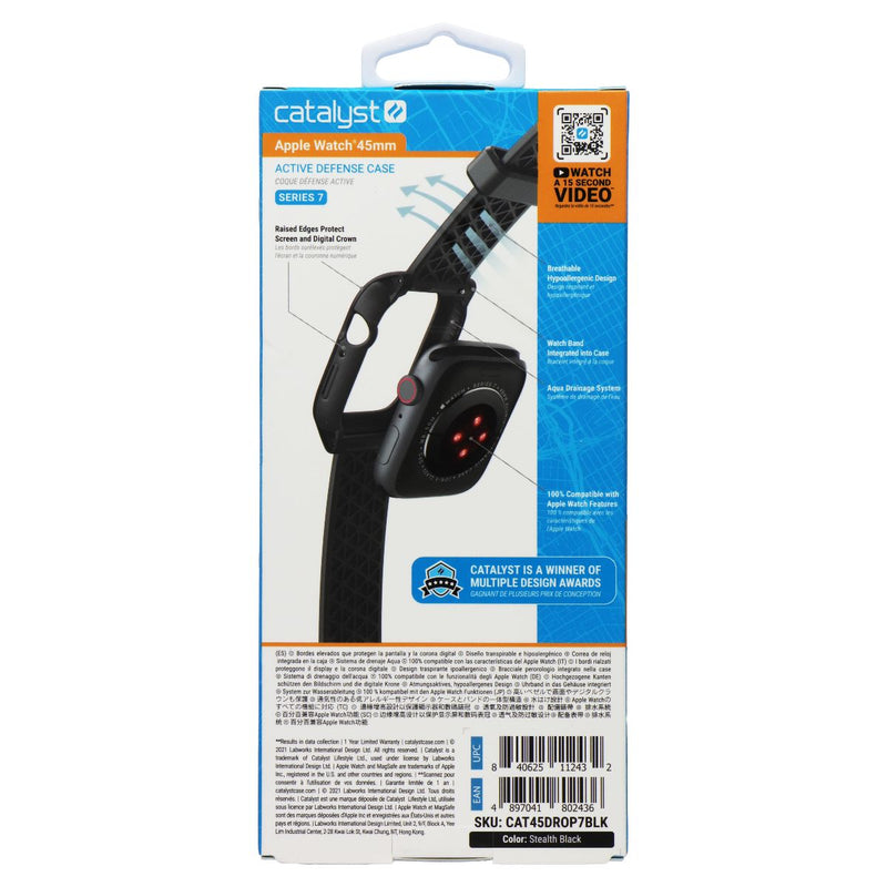 Catalyst Active Defense Case (45mm) for Apple Watch Series 9/8/7 - Black