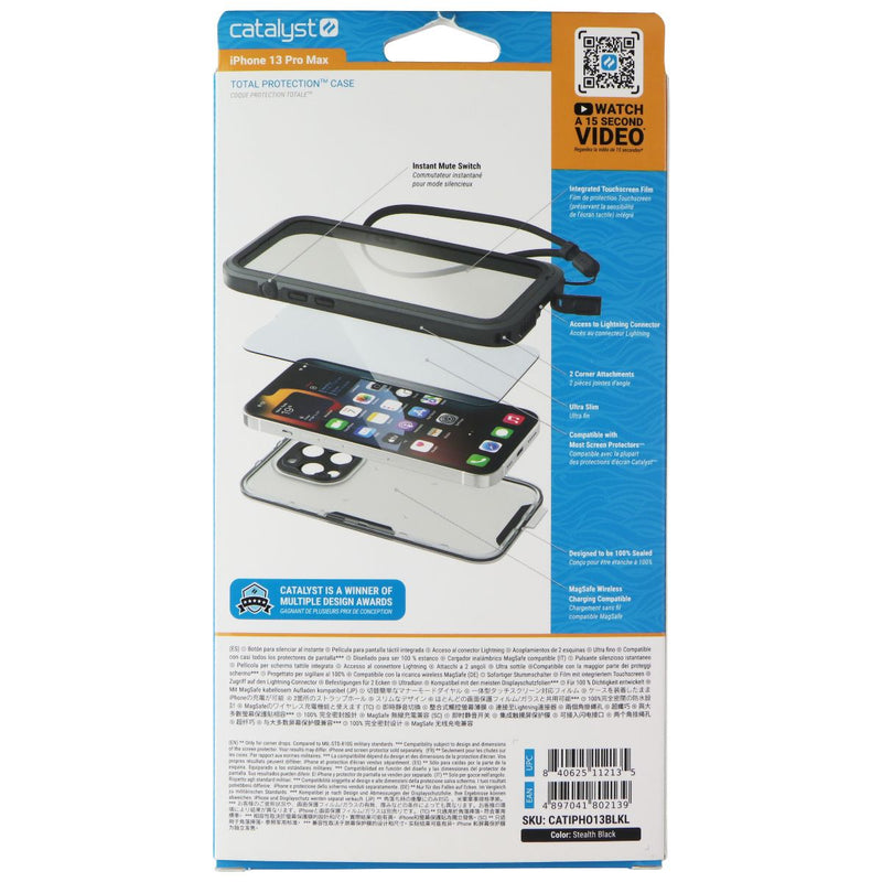 Catalyst Total Protection Case for Apple iPhone 13 Pro Max - Black/Clear