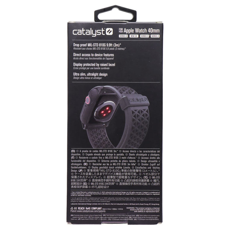 Catalyst Impact Case and Band for Apple Watch 40mm Series SE/6/5/4 - Black