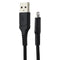 CELLCandy 10FT USB-A to Lightning 8-Pin Braided Charge & Sync Cable - Black