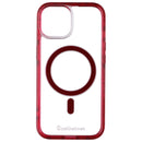 CellHelmet Magnitude MagSafe Case for Apple iPhone 15 - Clear/Red
