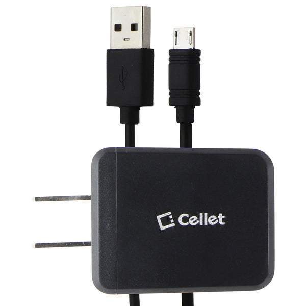 Cellet Home Charger + Micro USB Cable (4FT) - Black