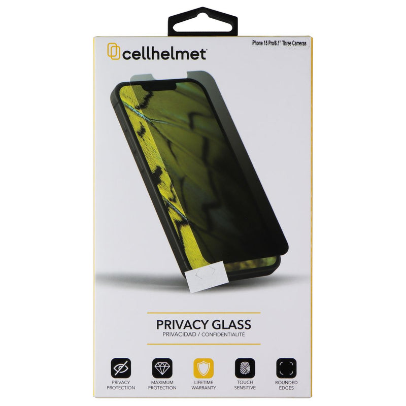 CellHelmet Privacy Glass for Apple iPhone 15 Pro