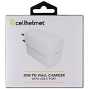 CellHelmet (30W) PD Wall Charger Adapter with USB-C Port - White