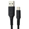 CELLCandy 10FT USB-A to USB-C Braided Charge & Sync Cable - Black
