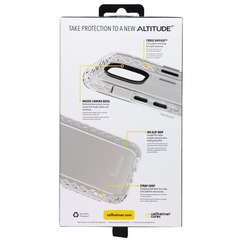 CellHelmet Altitude X Series Case for Apple iPhone 14 - Crystal Clear