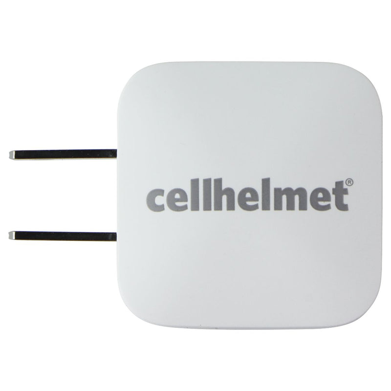 CellHelmet Wall Charger (2.4A / 12W) and USB-A to 8-Pin Lightning (3-Ft) - White