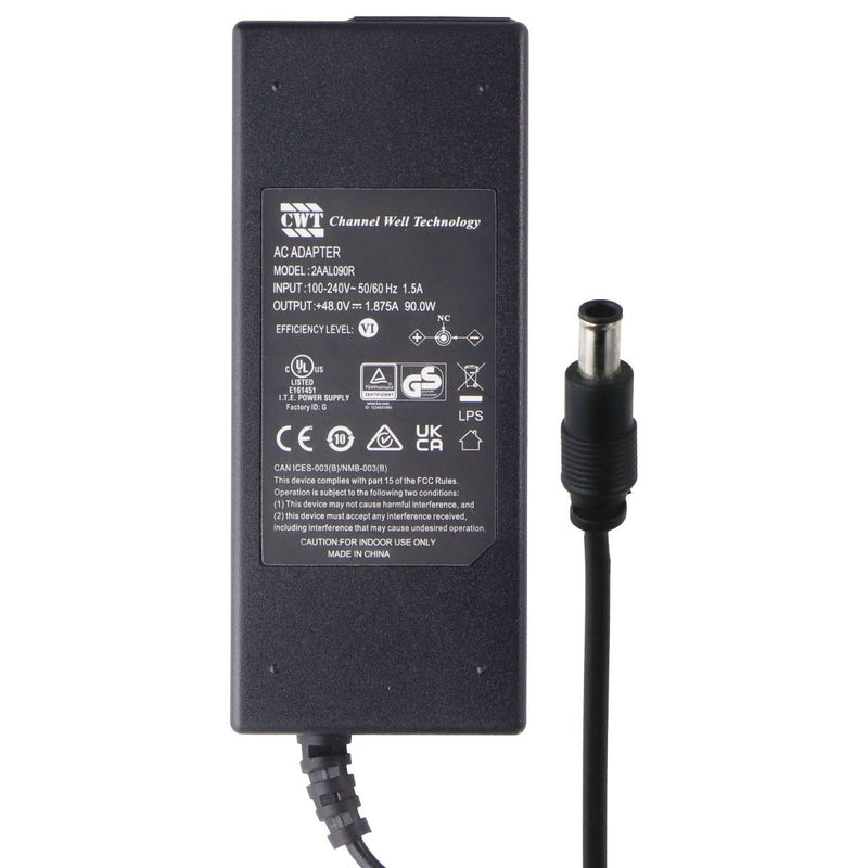CWT Channel Well Technology (48.0V-1.875A) Wall Charger/AC Adapter - Black (2AAL090R)