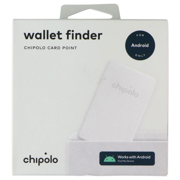 Chipolo Card Point Bluetooth Wallet Finder for Android Devices ONLY - White