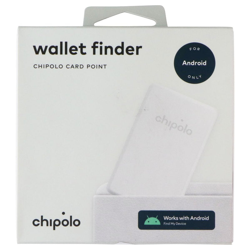 Chipolo Card Point Bluetooth Wallet Finder for Android Devices ONLY - White