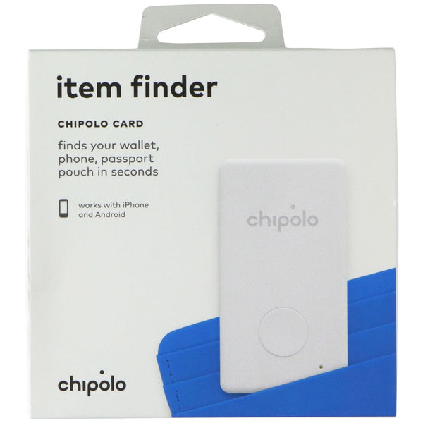 Chipolo CARD Item Finder (2020) for Apple and Android Devices - 1 Pack - White