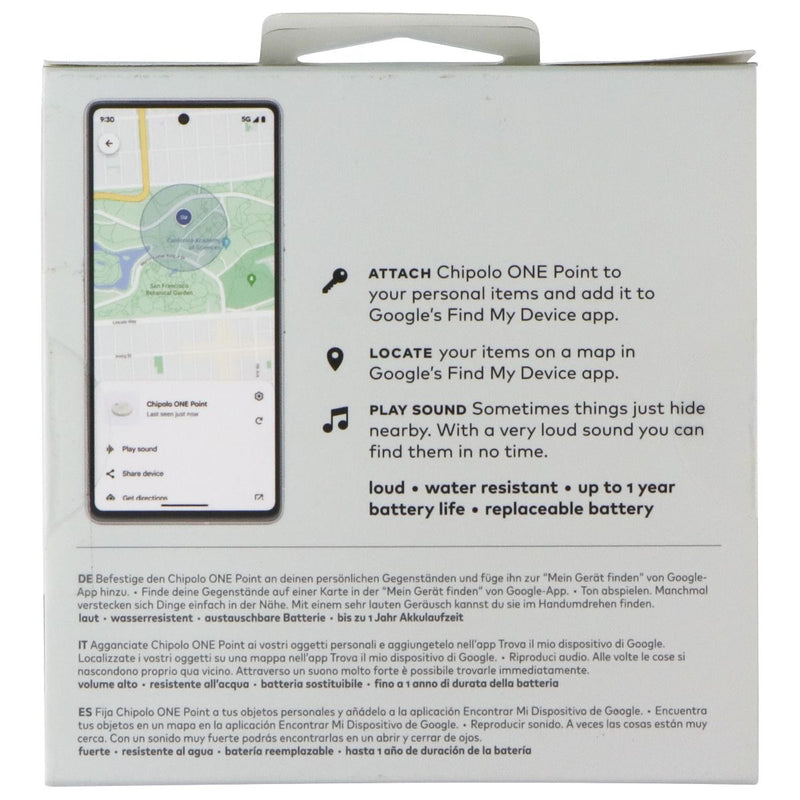 Chipolo One Point Item Finder (For Android Only) - White (C23M)