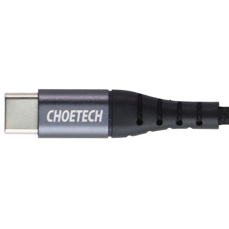 Choetech (1.2M) Nylon Braided USB-C to 8-Pin Lightning Cable - Black (IP0039-BK)