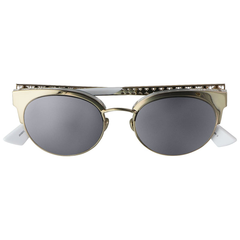 Christian Dior Diorama Mini Sunglasses - White/Gold