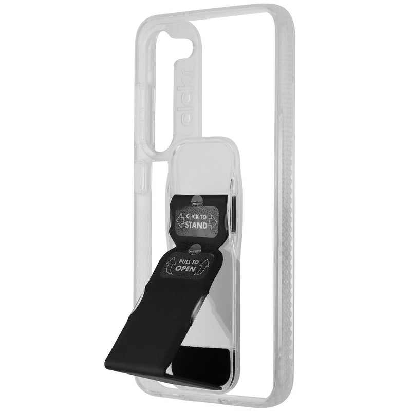 CLCKR Stand + Grip Series Case for Samsung Galaxy S23 - Clear/Black