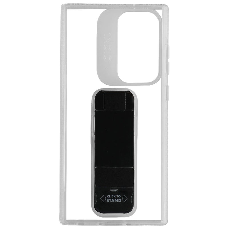 Clckr Stand + Grip Case for Samsung Galaxy S23 Ultra - Clear/Black