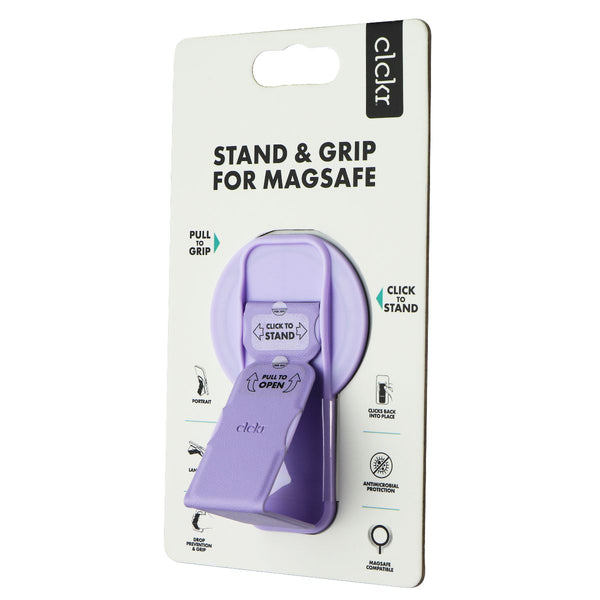 CLCKR Stand & Grip for MagSafe on Compatible iPhones - Lilac