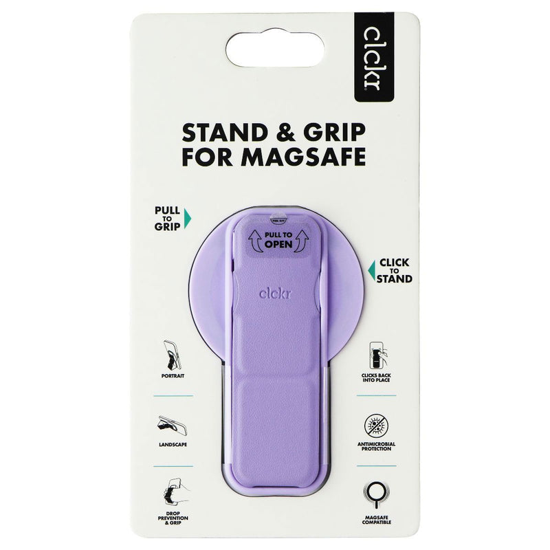 CLCKR Stand & Grip for MagSafe on Compatible iPhones - Lilac