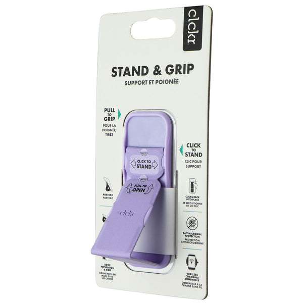 CLCKR Stand & Grip Universal Adhesive Kickstand Grip for Smartphones - Lilac