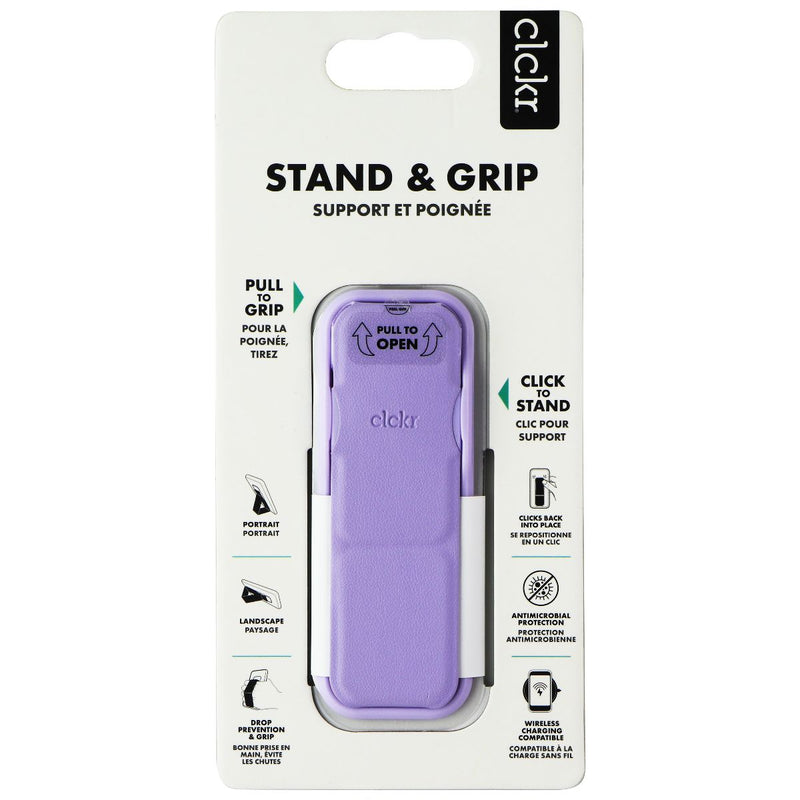 CLCKR Stand & Grip Universal Adhesive Kickstand Grip for Smartphones - Lilac