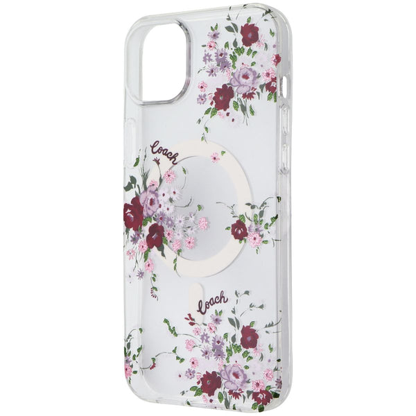Coach Protective Hardshell Case for iPhone 14 Plus - Floral Purple Bundle
