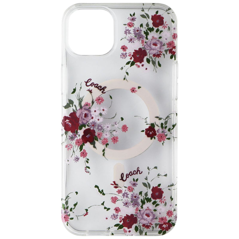 Coach Protective Hardshell Case for iPhone 14 Plus - Floral Purple Bundle