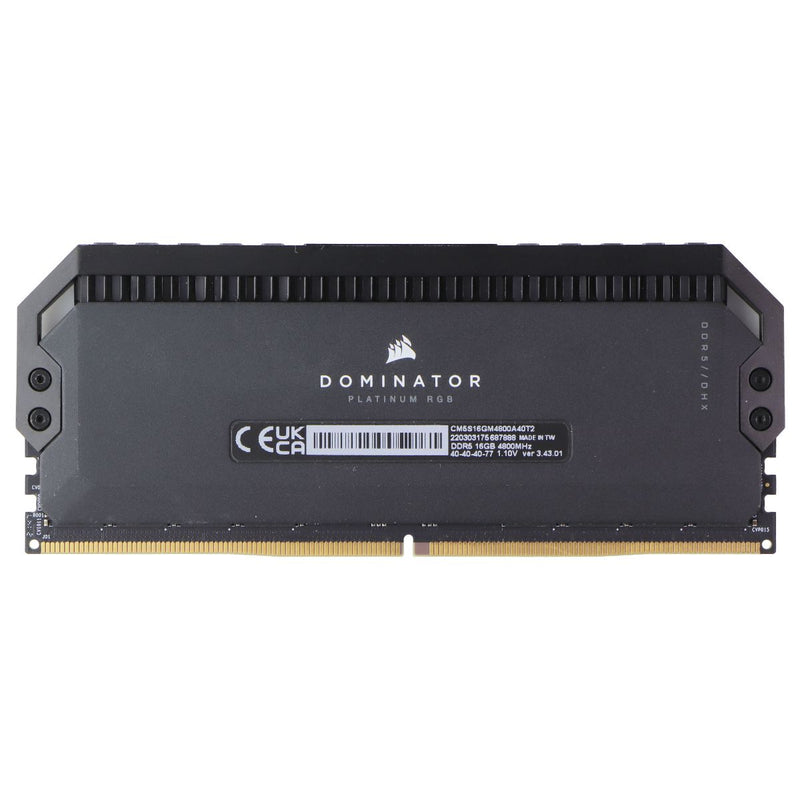 Corsair Dominator Platinum RGB (16GB) DDR5-4800 RAM Memory (CM5S16GM4800A40T2)