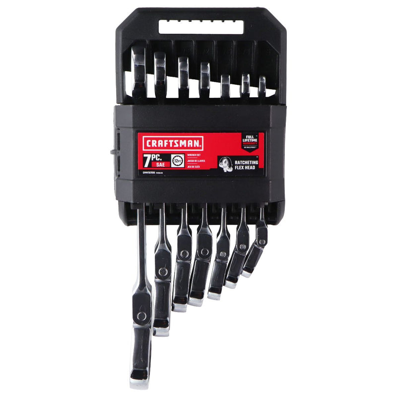 Craftsman (CMMT87010) 7-Piece 12 PT. SAE Flex Reversible Ratchet Set
