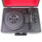 Crosley Cruiser Plus 3-Speed Bluetooth Record Player - Black/Red (CR8005F-BK)