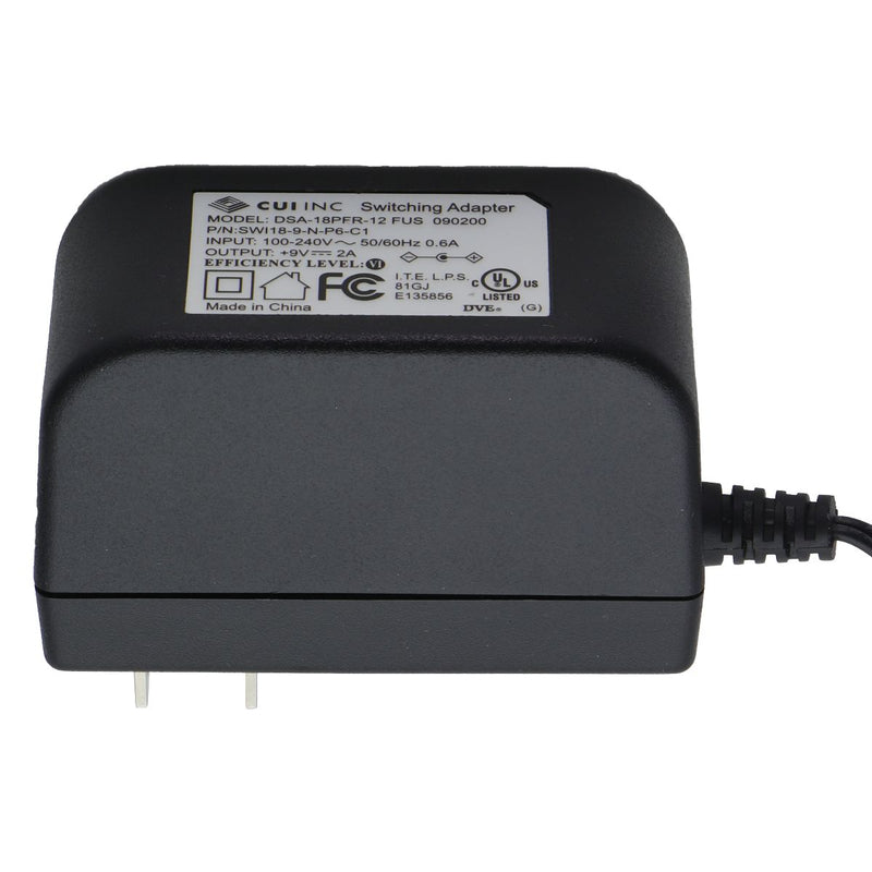 CUI INC Switching Adapter (9V/2A) Power Supply - (DSA-18PFR-12 FUS 090200)
