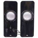 Cyber Acoustics 2.0 Powered Speaker System with Volume Control - Black (CA-2050)