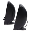 Cyber Acoustics 2.0 Powered Speaker System with Volume Control - Black (CA-2050)