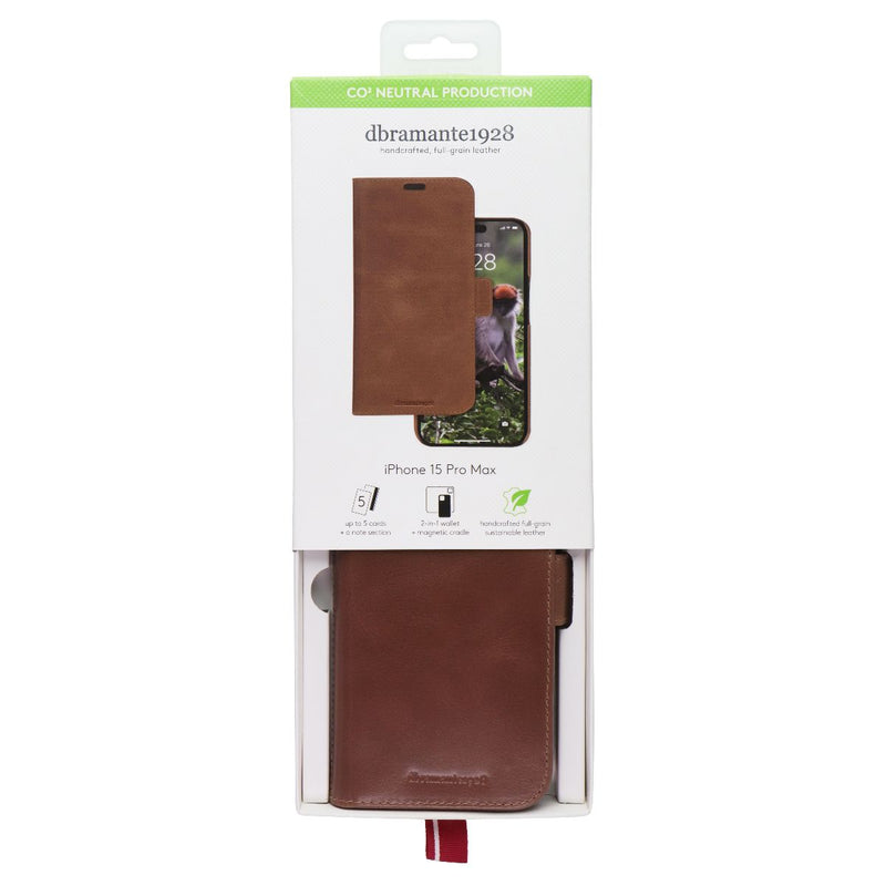 Dbramante1928 Lynge 2-in-1 Magnetic Wallet for Apple iPhone 15 Pro Max - Tan