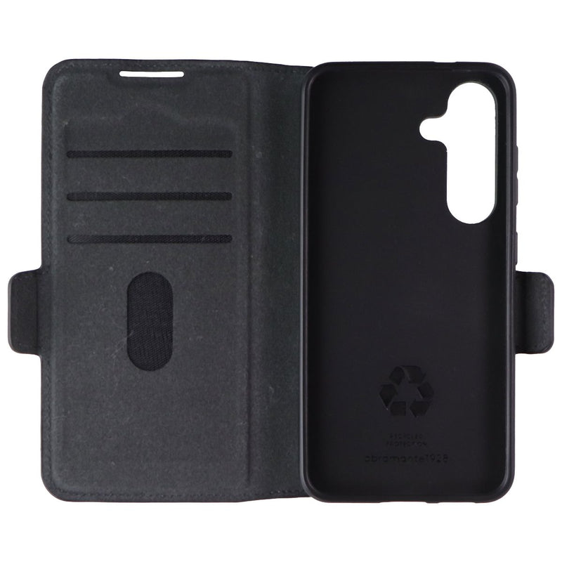 dbrmante1928 Leather Folio Case for Samsung Galaxy S25 - Black