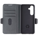 dbramante1928 Wallet Folio Case for Samsung Galaxy S25 - Black Leather