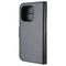 Full-Grain Leather 2-in-1 Wallet Folio Case for Apple iPhone 15 Pro - Black