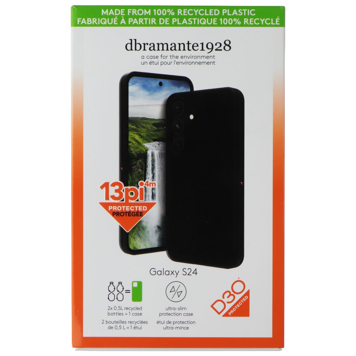 Dbramante1928 Iceland Ultra D30 Slim Case for Samsung Galaxy S24 Bla