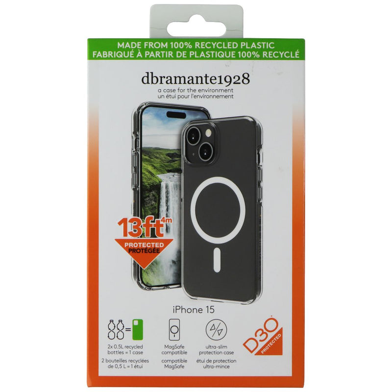 Dbramante1928 Iceland Ultra D30 Slim Case for MagSafe for iPhone 15 - Clear
