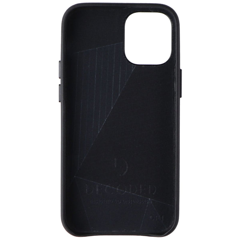 DECODED Leather Back Cover Case for Apple iPhone 12 Mini - Black