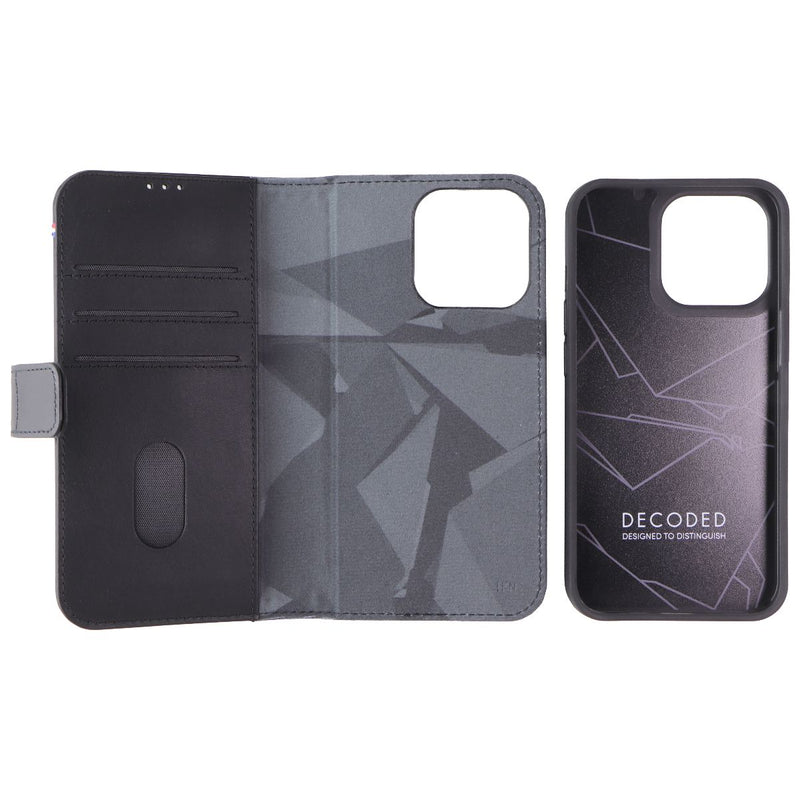 Decoded 2-in-1 Back Cover and Wallet Case for Apple iPhone 13 Pro - Black
