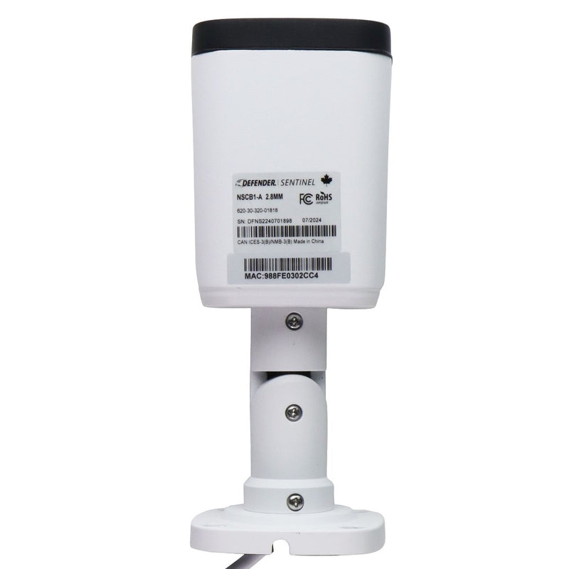 Defender Sentinel NSCB1-A 2.8MM Security Camera (White) with Ethernet Cable