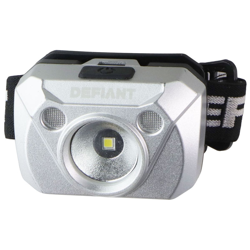 Defiant 200 Lumens Headlight with Strap - Silver