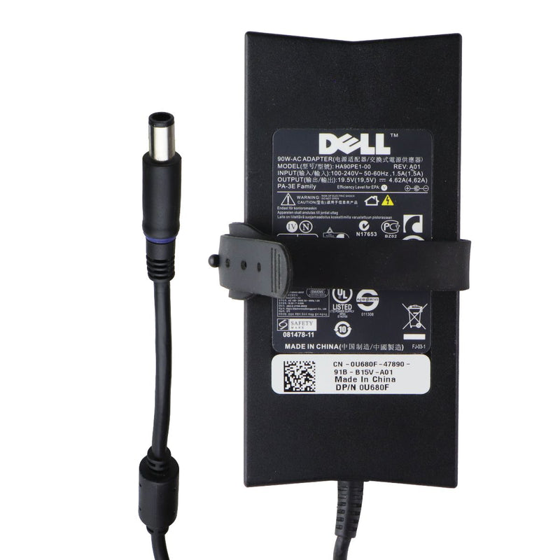 Dell 90W (19.5V/4.62A) (HA90PE1-00) AC Adapter Power Supply - Black