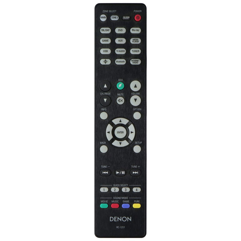 Denon OEM Remote Control (RC-1217) for Select Denon Systems - Black
