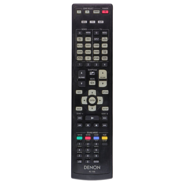 Denon OEM Original (RC-1185) Remote Control for Select Denon Receivers - Black
