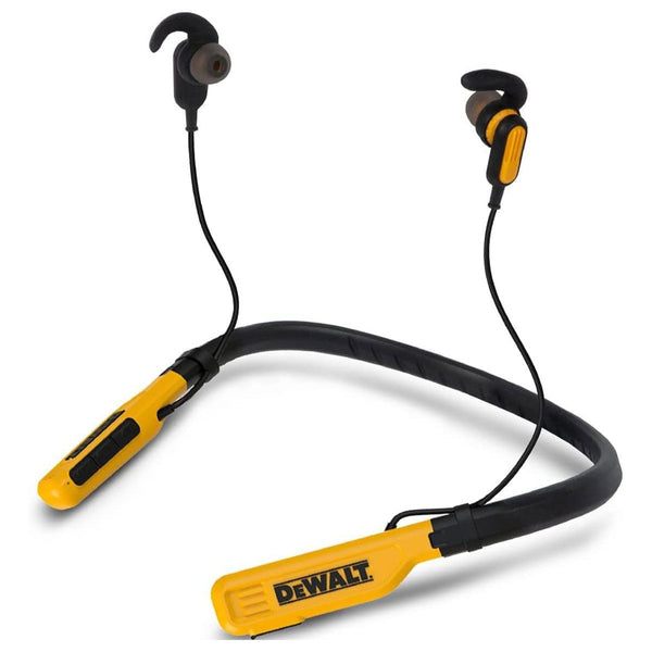 DeWalt Jobsite Pro Wireless Bluetooth IPX6 Earphones - Black/Yellow