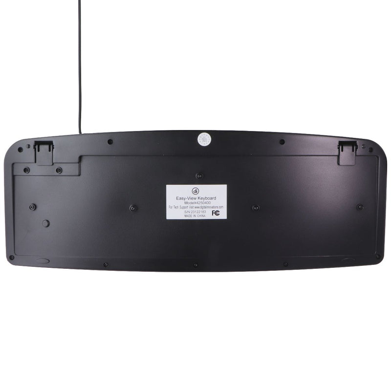 DI Easy-View Keyboard with Large Bold Letters and Spill Resistant - Black