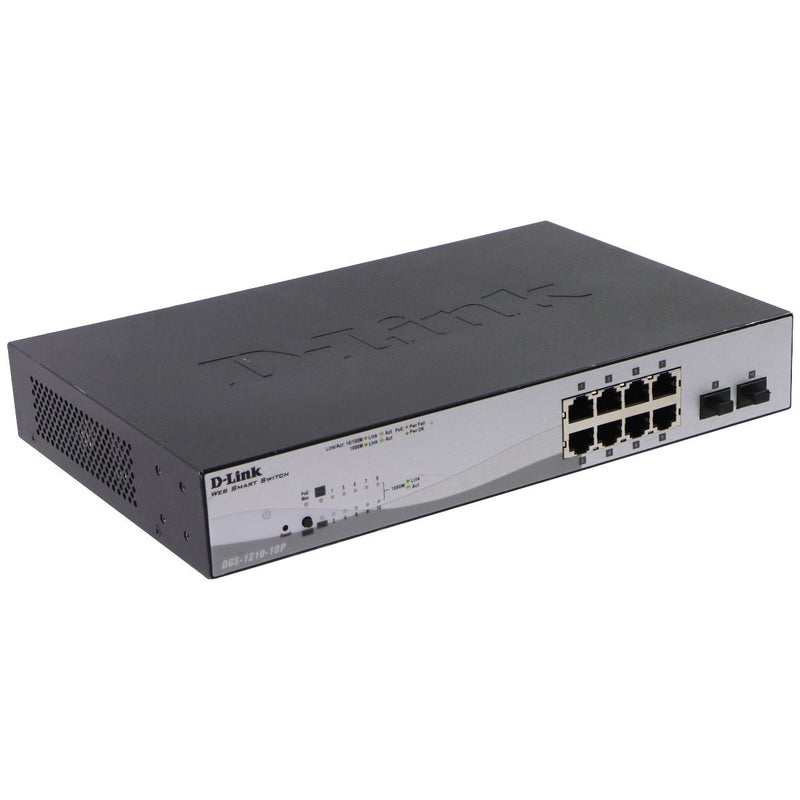 D-Link (65W) 10-Port Gigabit Smart Managed PoE+ Switch (DGS-1210-10P)