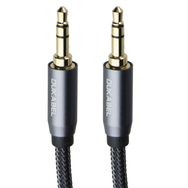 DuKabel Top Series Braided 3.5mm Male to Male AUX Cable - Gray / 26ft (DMTM800)