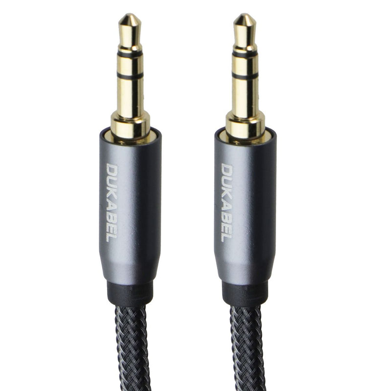 DuKabel Top Series Braided 3.5mm Male to Male AUX Cable - Gray / 26ft (DMTM800)